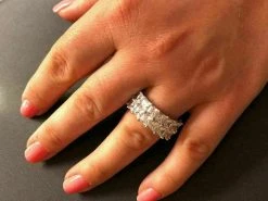 Tennis Ring 14k Gold & Solid 925 Silver Princess Cut Diamond Pinky Wedding Band 16 Tennis Ring 14k Gold & Solid 925 Silver Princess Cut Diamond Pinky Wedding Band -Harlem Bling Shop harlembling tennis ring 14k gold and solid 925 silver princess cut diamond pinky wedding band 75052.1664376086