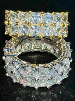 Tennis Ring 14k Gold & Solid 925 Silver Princess Cut Diamond Pinky Wedding Band 17 Tennis Ring 14k Gold & Solid 925 Silver Princess Cut Diamond Pinky Wedding Band -Harlem Bling Shop harlembling tennis ring 14k gold and solid 925 silver princess cut diamond pinky wedding band 84180.1664371782