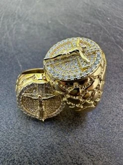 VVS Moissanite Nugget Ring Jesus On Cross Real 925 Silver 14K Gold Plated Iced 27 VVS Moissanite Nugget Ring Jesus On Cross Real 925 Silver 14K Gold Plated Iced -Harlem Bling Shop harlembling vvs moissanite nugget ring jesus on cross real 925 silver 14k gold plated iced 43418.1683752012