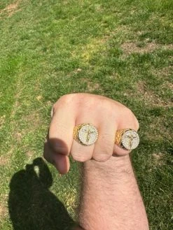 VVS Moissanite Nugget Ring Jesus On Cross Real 925 Silver 14K Gold Plated Iced 39 VVS Moissanite Nugget Ring Jesus On Cross Real 925 Silver 14K Gold Plated Iced -Harlem Bling Shop harlembling vvs moissanite nugget ring jesus on cross real 925 silver 14k gold plated iced 59410.1683751935