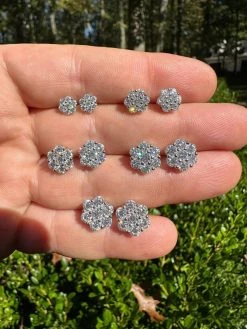 VVS Moissanite Studs Cluster Flower Set Earrings Real 925 Sterling Silver 6-11mm 37 VVS Moissanite Studs Cluster Flower Set Earrings Real 925 Sterling Silver 6-11mm -Harlem Bling Shop harlembling vvs moissanite studs cluster flower set earrings real 925 sterling silver 6 11mm 36133.1697510647