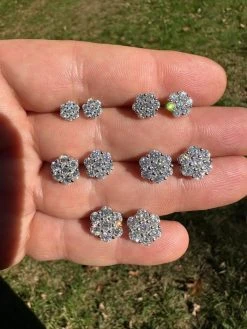 VVS Moissanite Studs Cluster Flower Set Earrings Real 925 Sterling Silver 6-11mm 39 VVS Moissanite Studs Cluster Flower Set Earrings Real 925 Sterling Silver 6-11mm -Harlem Bling Shop harlembling vvs moissanite studs cluster flower set earrings real 925 sterling silver 6 11mm 64241.1697510695