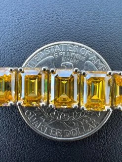 Yellow Canary 60ct MOISSANITE 8mm Tennis Bracelet 925 Silver Pass Diamond Test -Harlem Bling Shop harlembling yellow canary 60ct moissanite 8mm tennis bracelet 925 silver pass diamond test 33446.1674668337
