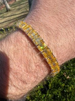 Yellow Canary 60ct MOISSANITE 8mm Tennis Bracelet 925 Silver Pass Diamond Test -Harlem Bling Shop harlembling yellow canary 60ct moissanite 8mm tennis bracelet 925 silver pass diamond test 68063.1674668404