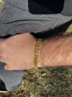 Yellow Canary 60ct MOISSANITE 8mm Tennis Bracelet 925 Silver Pass Diamond Test -Harlem Bling Shop harlembling yellow canary 60ct moissanite 8mm tennis bracelet 925 silver pass diamond test 80587.1674668340