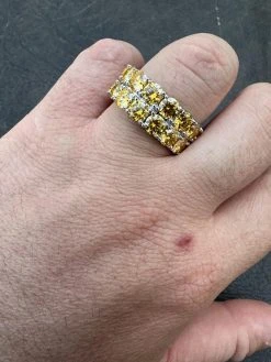 Yellow Canary Moissanite Ring Real 925 Silver Hip Hop Iced Tennis Band Big 10mm 37 Yellow Canary Moissanite Ring Real 925 Silver Hip Hop Iced Tennis Band Big 10mm -Harlem Bling Shop harlembling yellow canary moissanite ring real 925 silver hip hop iced tennis band big 10mm 01430.1679512913