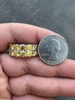 Yellow Canary Moissanite Ring Real 925 Silver Hip Hop Iced Tennis Band Big 10mm 31 Yellow Canary Moissanite Ring Real 925 Silver Hip Hop Iced Tennis Band Big 10mm -Harlem Bling Shop harlembling yellow canary moissanite ring real 925 silver hip hop iced tennis band big 10mm 29370.1679512988