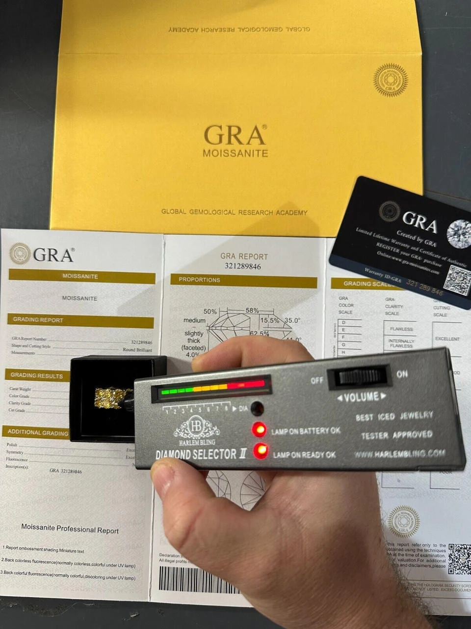 Yellow Canary Moissanite Ring Real 925 Silver Hip Hop Iced Tennis Band Big 10mm 7 Yellow Canary Moissanite Ring Real 925 Silver Hip Hop Iced Tennis Band Big 10mm - Image 5