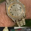 15ct MOISSANITE Gold Mens Presidential Watch Iced Hip Hop Out Pass Diamond Test 2 15ct MOISSANITE Gold Mens Presidential Watch Iced Hip Hop Out Pass Diamond Test -Harlem Bling Shop hip hop 15ct moissanite gold mens presidential watch iced hip hop out pass diamond test 97292.1664362008