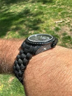 16.1 Ct Black MOISSANITE Mens Presidential Watch Iced Bust Down Hip Hop 26 16.1 Ct Black MOISSANITE Mens Presidential Watch Iced Bust Down Hip Hop -Harlem Bling Shop hip hop 16.1 ct black moissanite mens presidential watch iced bust down hip hop 33828.1682627389