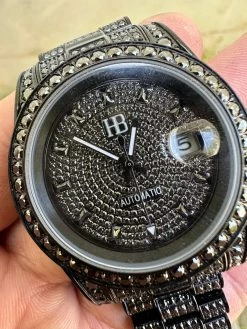 16.1 Ct Black MOISSANITE Mens Presidential Watch Iced Bust Down Hip Hop 36 16.1 Ct Black MOISSANITE Mens Presidential Watch Iced Bust Down Hip Hop -Harlem Bling Shop hip hop 16.1 ct black moissanite mens presidential watch iced bust down hip hop 55615.1682627414