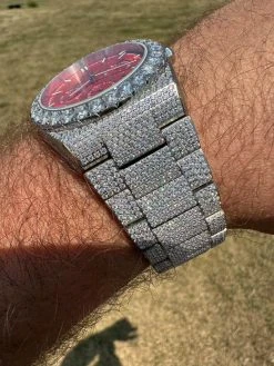 35ct MOISSANITE Red Face Mens Perpetual Calendar Real Watch Auto Iced Hip Hop 25 35ct MOISSANITE Red Face Mens Perpetual Calendar Real Watch Auto Iced Hip Hop -Harlem Bling Shop hip hop 35ct moissanite red face mens perpetual calendar real watch auto iced hip hop 46637.1689291341