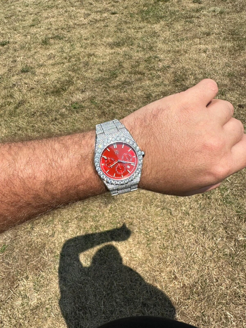 35ct MOISSANITE Red Face Mens Perpetual Calendar Real Watch Auto Iced Hip Hop 14 35ct MOISSANITE Red Face Mens Perpetual Calendar Real Watch Auto Iced Hip Hop - Image 12