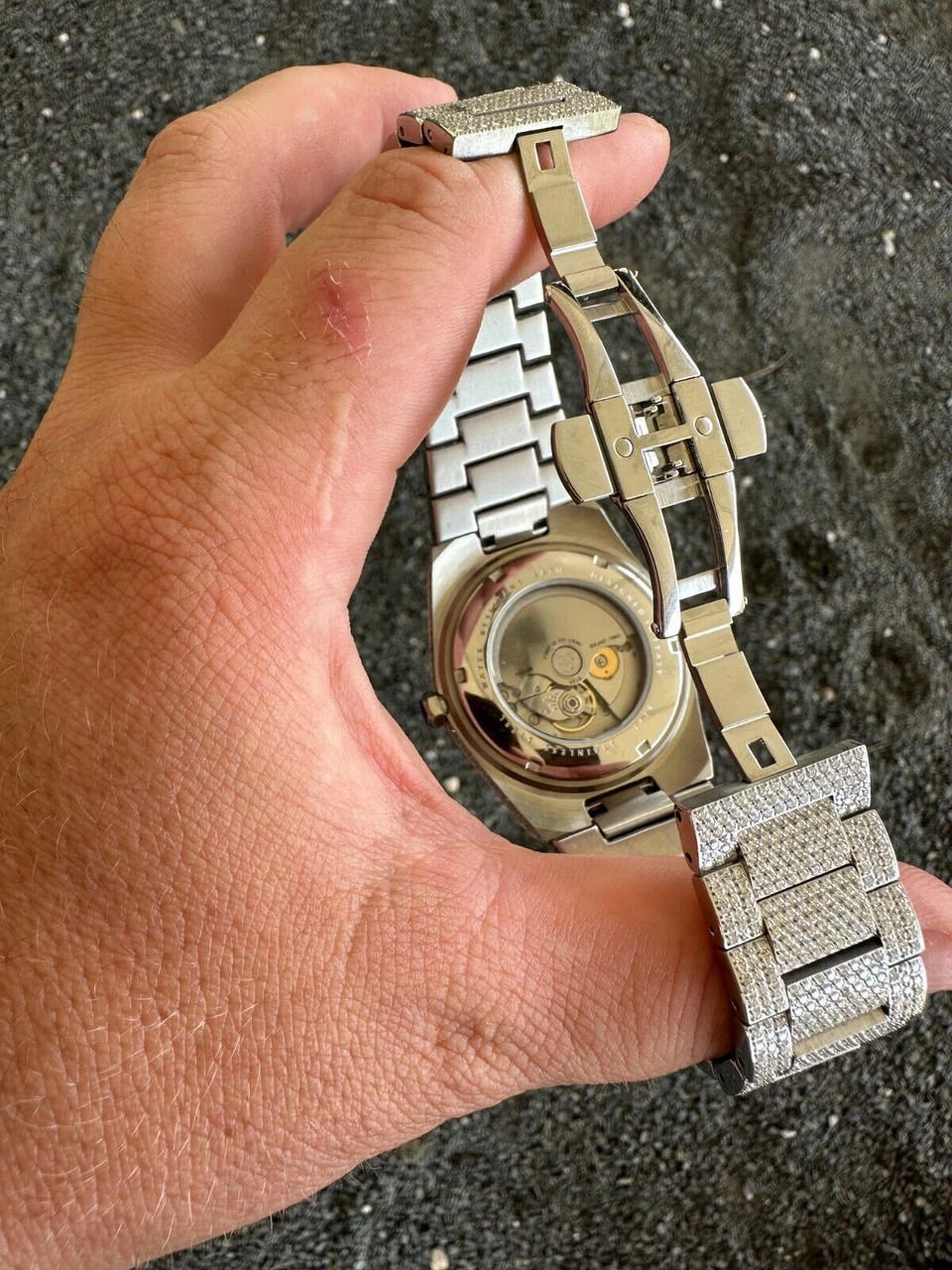 35ct MOISSANITE White Face Mens Perpetual Calendar Real Watch Auto Iced Hip Hop 21 35ct MOISSANITE White Face Mens Perpetual Calendar Real Watch Auto Iced Hip Hop - Image 19