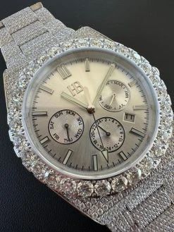 35ct MOISSANITE White Face Mens Perpetual Calendar Real Watch Auto Iced Hip Hop 26 35ct MOISSANITE White Face Mens Perpetual Calendar Real Watch Auto Iced Hip Hop -Harlem Bling Shop hip hop 35ct moissanite white face mens perpetual calendar real watch auto iced hip hop 52595.1689291322