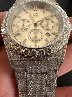 35ct MOISSANITE White Face Mens Perpetual Calendar Real Watch Auto Iced Hip Hop 41 35ct MOISSANITE White Face Mens Perpetual Calendar Real Watch Auto Iced Hip Hop -Harlem Bling Shop hip hop 35ct moissanite white face mens perpetual calendar real watch auto iced hip hop 77127.1689291156