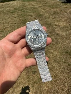 35ct MOISSANITE White Face Mens Perpetual Calendar Real Watch Auto Iced Hip Hop 39 35ct MOISSANITE White Face Mens Perpetual Calendar Real Watch Auto Iced Hip Hop -Harlem Bling Shop hip hop 35ct moissanite white face mens perpetual calendar real watch auto iced hip hop 78166.1689291069