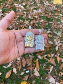 6ct MOISSANITE Iced Real Solid Silver Gold Baguette Jesus Piece Pendant Necklace 18 6ct MOISSANITE Iced Real Solid Silver Gold Baguette Jesus Piece Pendant Necklace -Harlem Bling Shop hip hop 6ct moissanite iced real solid silver gold baguette jesus piece pendant necklace 61579.1664355332