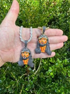 Black MOISSANITE Real 925 Silver / Gold Enamel Jesus Piece Pendant Necklace 41 Black MOISSANITE Real 925 Silver / Gold Enamel Jesus Piece Pendant Necklace -Harlem Bling Shop hip hop black moissanite real 925 silver gold enamel jesus piece pendant necklace 01161.1697770426