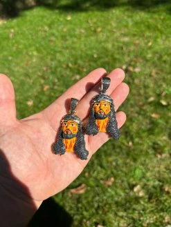 Black MOISSANITE Real 925 Silver / Gold Enamel Jesus Piece Pendant Necklace 35 Black MOISSANITE Real 925 Silver / Gold Enamel Jesus Piece Pendant Necklace -Harlem Bling Shop hip hop black moissanite real 925 silver gold enamel jesus piece pendant necklace 10993.1697770442