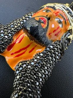 Black MOISSANITE Real 925 Silver / Gold Enamel Jesus Piece Pendant Necklace 27 Black MOISSANITE Real 925 Silver / Gold Enamel Jesus Piece Pendant Necklace -Harlem Bling Shop hip hop black moissanite real 925 silver gold enamel jesus piece pendant necklace 11470.1697770490