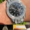 Bust Down MOISSANITE Black Presidential Watch Iced Hip Hop Passes Diamond Test 2 Bust Down MOISSANITE Black Presidential Watch Iced Hip Hop Passes Diamond Test -Harlem Bling Shop hip hop bust down moissanite black presidential watch iced hip hop passes diamond test 51053.1664299991