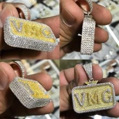 Custom Made Iced Hip Hop Out Pendant Ring Necklace Any Logo Or Design Jewelry -Harlem Bling Shop hip hop custom made iced hip hop out pendant ring necklace any logo or design jewelry 91681.1664301449