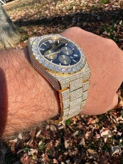 Honeycomb Set 35ct MOISSANITE Gold Mens Perpetual Skeleton Watch Iced Hip Hop Passes Tester ✅ 38 Honeycomb Set 35ct MOISSANITE Gold Mens Perpetual Skeleton Watch Iced Hip Hop Passes Tester ✅ -Harlem Bling Shop hip hop honeycomb set 35ct moissanite gold mens perpetual skeleton watch iced hip hop passes tester 17696.1668524633