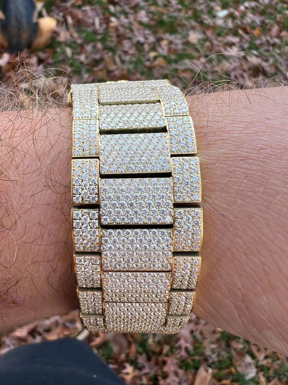 Honeycomb Set 35ct MOISSANITE Gold Mens Perpetual Skeleton Watch Iced Hip Hop Passes Tester ✅ 20 Honeycomb Set 35ct MOISSANITE Gold Mens Perpetual Skeleton Watch Iced Hip Hop Passes Tester ✅ - Image 18