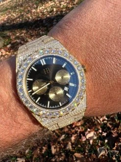 Honeycomb Set 35ct MOISSANITE Gold Mens Perpetual Skeleton Watch Iced Hip Hop Passes Tester ✅ 35 Honeycomb Set 35ct MOISSANITE Gold Mens Perpetual Skeleton Watch Iced Hip Hop Passes Tester ✅ -Harlem Bling Shop hip hop honeycomb set 35ct moissanite gold mens perpetual skeleton watch iced hip hop passes tester 67770.1668524575