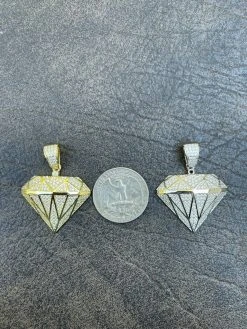 Iced Diamond Shape Bling Pendant Hip Hop Necklace 925 Silver / Gold MOISSANITE 24 Iced Diamond Shape Bling Pendant Hip Hop Necklace 925 Silver / Gold MOISSANITE -Harlem Bling Shop hip hop iced diamond shape bling pendant hip hop necklace 925 silver gold moissanite 10253.1664380609