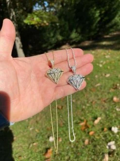 Iced Diamond Shape Bling Pendant Hip Hop Necklace 925 Silver / Gold MOISSANITE 16 Iced Diamond Shape Bling Pendant Hip Hop Necklace 925 Silver / Gold MOISSANITE -Harlem Bling Shop hip hop iced diamond shape bling pendant hip hop necklace 925 silver gold moissanite 53390.1664383806