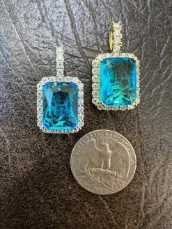 Hip Hop Iced Moissanite & Blue Stone Bling Pendant Necklace Pass Diamond Test 17 Hip Hop Iced Moissanite & Blue Stone Bling Pendant Necklace Pass Diamond Test -Harlem Bling Shop hip hop iced moissanite and blue stone bling pendant necklace pass diamond test 94763.1664301858