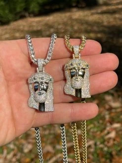 Iced MOISSANITE Real Silver Gold Jesus Piece Pendant Necklace Diamond Tester ✅ 23 Iced MOISSANITE Real Silver Gold Jesus Piece Pendant Necklace Diamond Tester ✅ -Harlem Bling Shop hip hop iced moissanite real silver gold jesus piece pendant necklace diamond tester 63502.1664357436