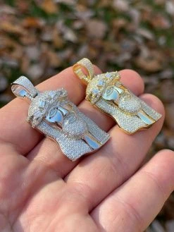 Iced MOISSANITE Real Silver Gold Jesus Piece Pendant Necklace Diamond Tester ✅ 22 Iced MOISSANITE Real Silver Gold Jesus Piece Pendant Necklace Diamond Tester ✅ -Harlem Bling Shop hip hop iced moissanite real silver gold jesus piece pendant necklace diamond tester 71675.1664360626