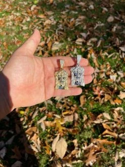 Iced MOISSANITE Real Silver Gold Jesus Piece Pendant Necklace Men HipHop Jewelry 17 Iced MOISSANITE Real Silver Gold Jesus Piece Pendant Necklace Men HipHop Jewelry -Harlem Bling Shop hip hop iced moissanite real silver gold jesus piece pendant necklace men hiphop jewelry 15128.1664357870