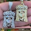 Iced MOISSANITE Real Silver Gold Jesus Piece Pendant Necklace Men HipHop Jewelry 1 Iced MOISSANITE Real Silver Gold Jesus Piece Pendant Necklace Men HipHop Jewelry -Harlem Bling Shop hip hop iced moissanite real silver gold jesus piece pendant necklace men hiphop jewelry 40535.1664359388