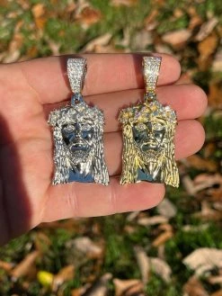 Iced MOISSANITE Real Silver Gold Jesus Piece Pendant Necklace Men HipHop Jewelry 15 Iced MOISSANITE Real Silver Gold Jesus Piece Pendant Necklace Men HipHop Jewelry -Harlem Bling Shop hip hop iced moissanite real silver gold jesus piece pendant necklace men hiphop jewelry 40959.1664362559