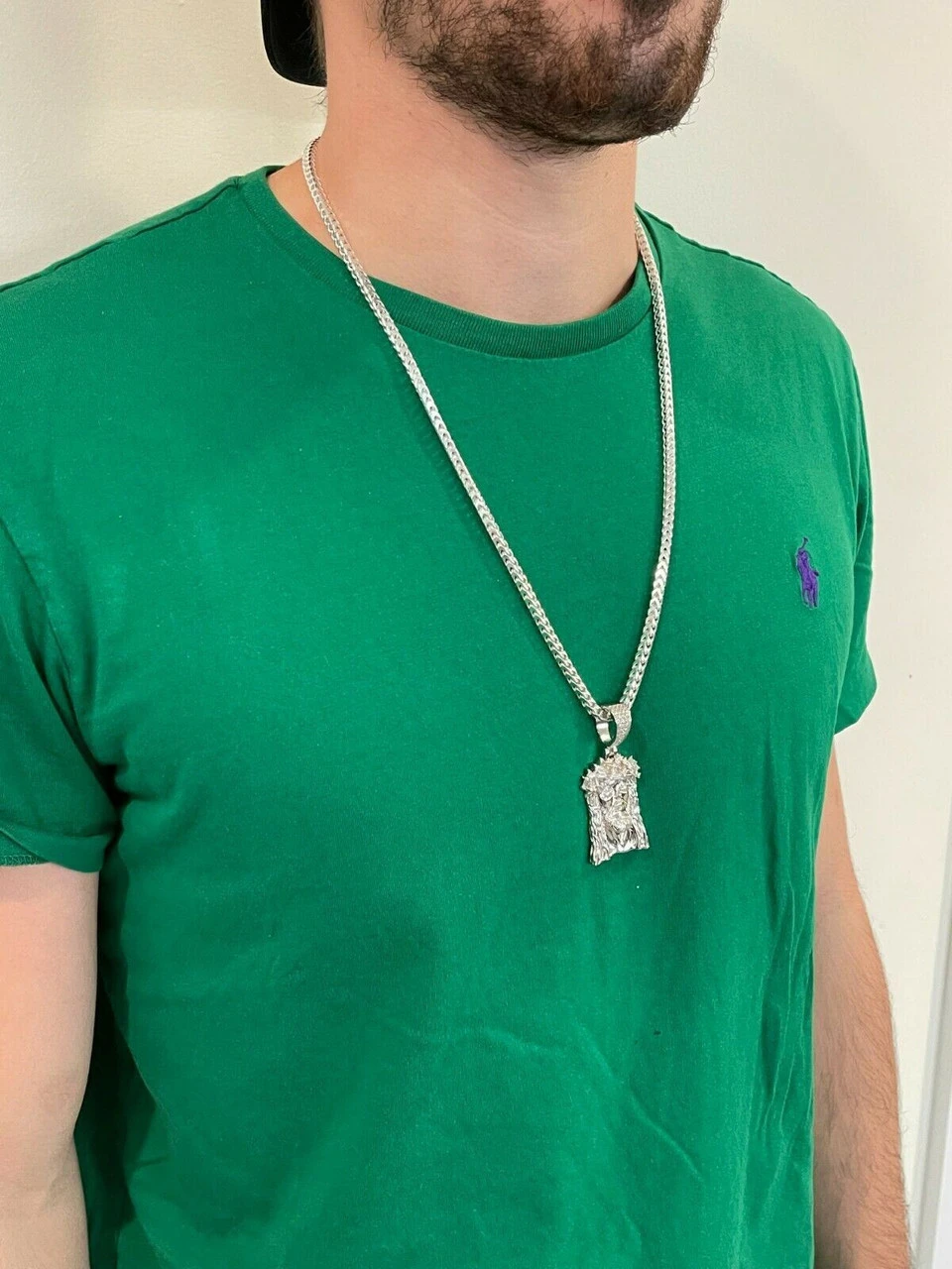 Iced MOISSANITE Real Silver Gold Jesus Piece Pendant Necklace Men HipHop Jewelry 8 Iced MOISSANITE Real Silver Gold Jesus Piece Pendant Necklace Men HipHop Jewelry - Image 6