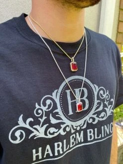 Mens Hip Hop Iced Moissanite & Ruby Pendant Necklace Real 925 Silver / 14k Gold 21 Mens Hip Hop Iced Moissanite & Ruby Pendant Necklace Real 925 Silver / 14k Gold -Harlem Bling Shop hip hop mens hip hop iced moissanite and ruby pendant necklace real 925 silver 14k gold 07921.1664362905