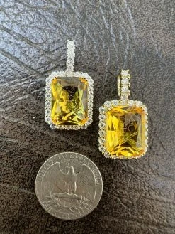 Mens Hip Hop Iced Moissanite & Yellow Simulated Canary Diamond Pendant Necklace 16 Mens Hip Hop Iced Moissanite & Yellow Simulated Canary Diamond Pendant Necklace -Harlem Bling Shop hip hop mens hip hop iced moissanite and yellow simulated canary diamond pendant necklace 92362.1664300762