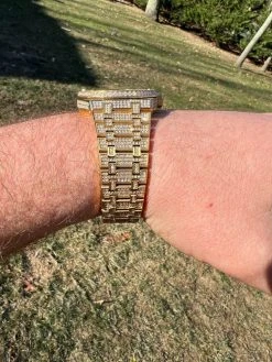 Mens MOISSANITE Watch Iced Automatic Skeleton Gold 44mm HipHop Pass Diamond Test 20 Mens MOISSANITE Watch Iced Automatic Skeleton Gold 44mm HipHop Pass Diamond Test -Harlem Bling Shop hip hop mens moissanite watch iced automatic skeleton gold 44mm hiphop pass diamond test 16934.1664358179