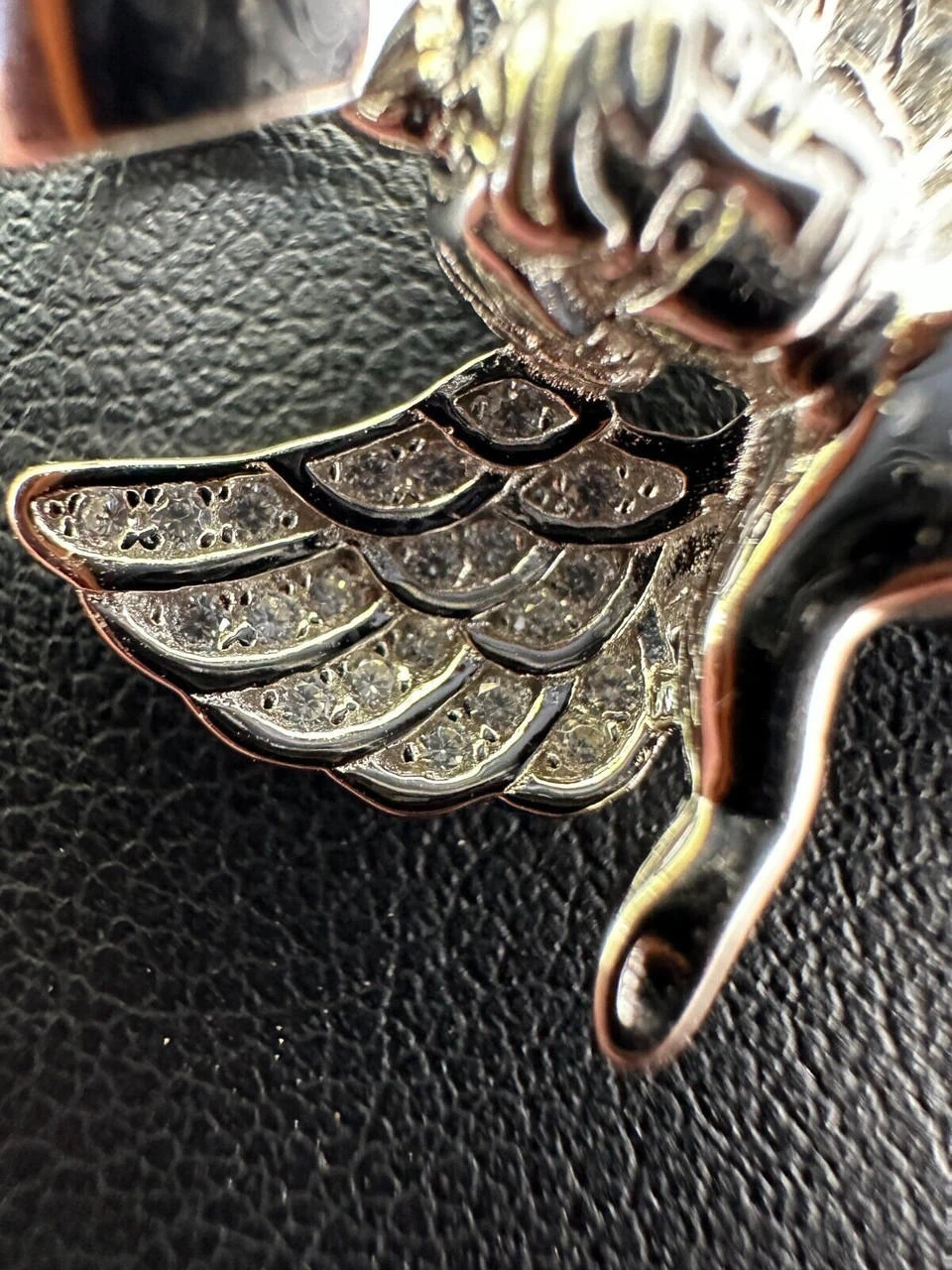 Micro Angel Pendant Iced CZ Solid 925 Silver Gold Plated Necklace Guardian Angel 13 Micro Angel Pendant Iced CZ Solid 925 Silver Gold Plated Necklace Guardian Angel - Image 11