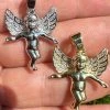 Micro Angel Pendant Iced CZ Solid 925 Silver Gold Plated Necklace Guardian Angel 1 Micro Angel Pendant Iced CZ Solid 925 Silver Gold Plated Necklace Guardian Angel -Harlem Bling Shop hip hop micro angel pendant iced cz solid 925 silver gold plated necklace guardian angel 94256.1691108538