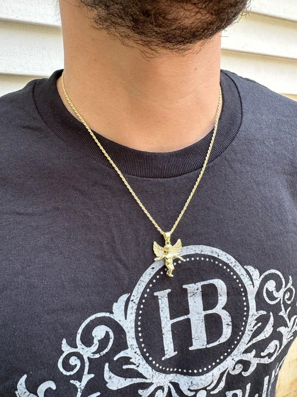 Micro Angel Pendant Iced CZ Solid 925 Silver Gold Plated Necklace Guardian Angel 22 Micro Angel Pendant Iced CZ Solid 925 Silver Gold Plated Necklace Guardian Angel - Image 20