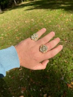 MOISSANITE 14k Gold Vermeil 925 Silver Dollar Sign Money Ring Pass Diamond Test 20 MOISSANITE 14k Gold Vermeil 925 Silver Dollar Sign Money Ring Pass Diamond Test -Harlem Bling Shop hip hop moissanite 14k gold vermeil 925 silver dollar sign money ring pass diamond test 26129.1664355305