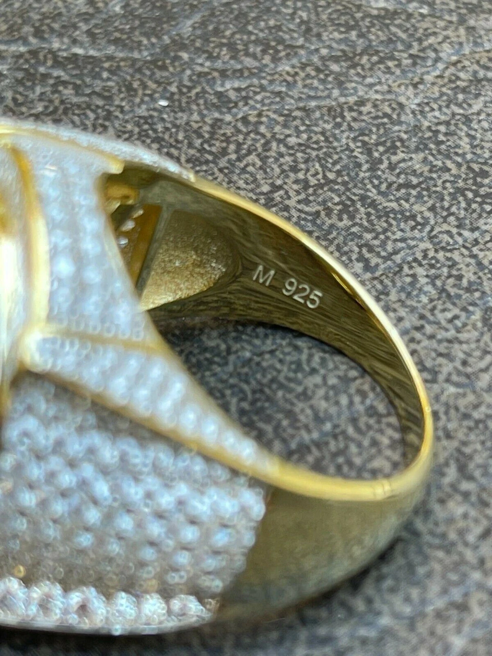 MOISSANITE 14k Gold Vermeil Masonic Ring Pass Diamond Test Pinky Hip Hop Mason 14 MOISSANITE 14k Gold Vermeil Masonic Ring Pass Diamond Test Pinky Hip Hop Mason - Image 12