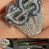MOISSANITE 925 Silver Dollar Sign $ Money Ring Pass Diamond Tester Pinky Hip Hop 1 MOISSANITE 925 Silver Dollar Sign $ Money Ring Pass Diamond Tester Pinky Hip Hop -Harlem Bling Shop hip hop moissanite 925 silver dollar sign dollar money ring pass diamond tester pinky hip hop 88327.1664355216