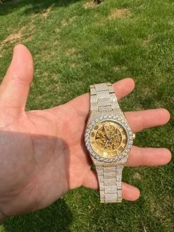 MOISSANITE Automatic Gold Skeleton Watch Mens Real Iced Hip Hop Passes Tester ✅ 27 MOISSANITE Automatic Gold Skeleton Watch Mens Real Iced Hip Hop Passes Tester ✅ -Harlem Bling Shop hip hop moissanite automatic gold skeleton watch mens real iced hip hop passes tester 30744.1684271192