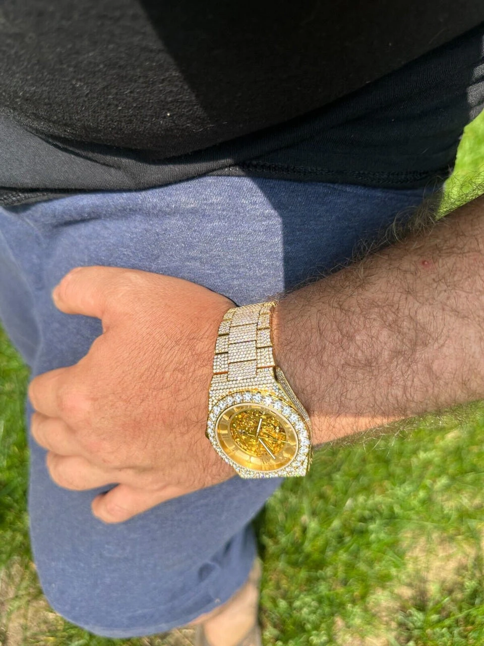 MOISSANITE Automatic Gold Skeleton Watch Mens Real Iced Hip Hop Passes Tester ✅ 18 MOISSANITE Automatic Gold Skeleton Watch Mens Real Iced Hip Hop Passes Tester ✅ - Image 16